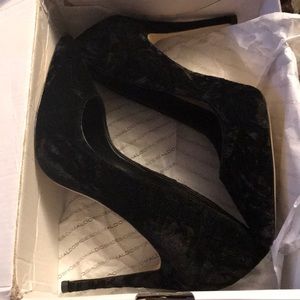 Black Velvet stilettos